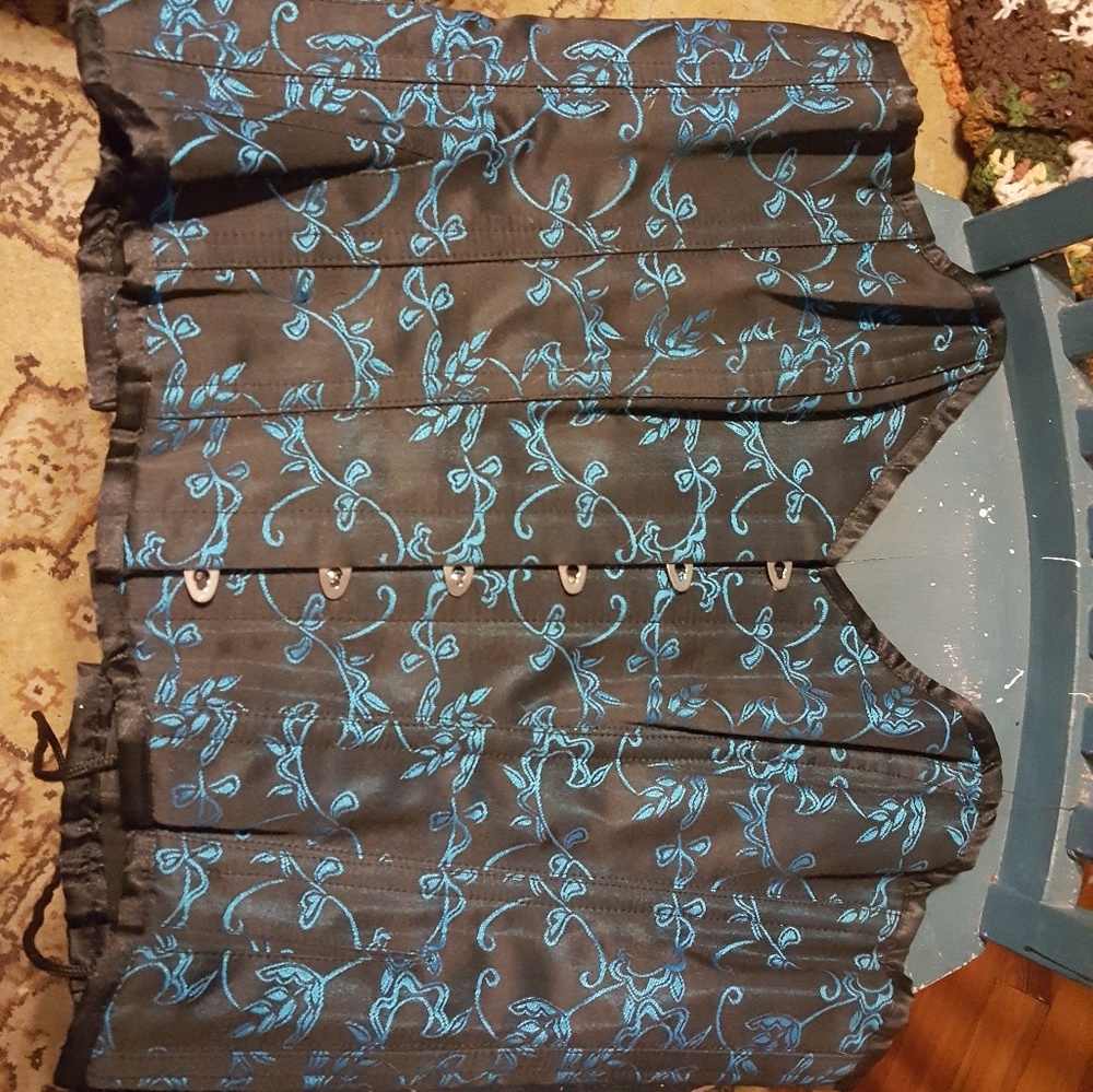 Steel boned corset